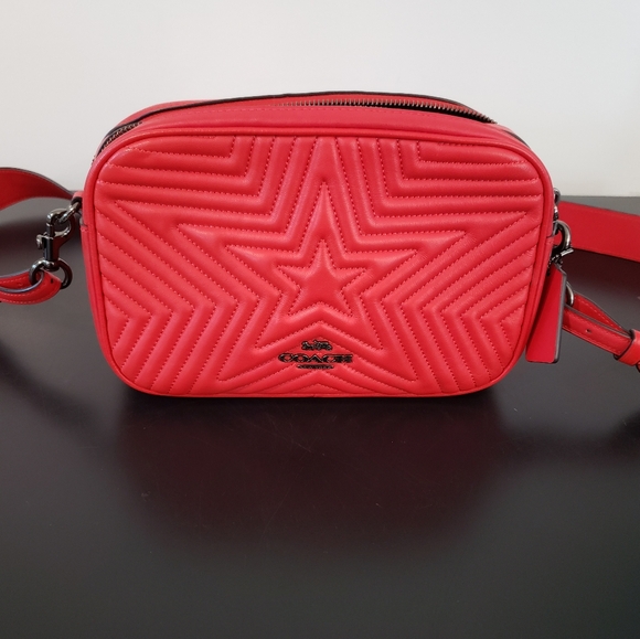 Coach Handbags - Coach Jes Crossbody Bag W/Star Quilting 1904 Red Marvel